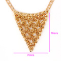 41238 xuping venda quente banhado a ouro jóias indianas moda 18k delicado elegante banhado a ouro colar de jóias